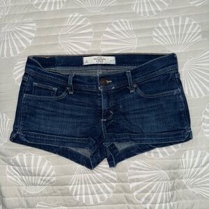 Abercrombie & Fitch Navy Blue Denim Shorts